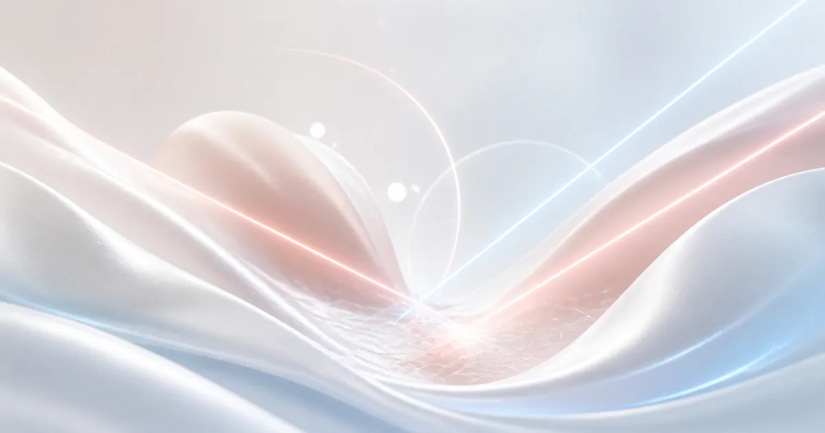 Composition abstraite lumineuse illustrant l’épilation laser aisselles