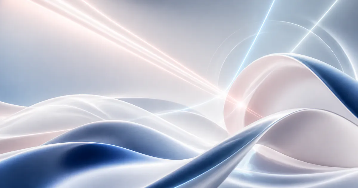 Illustration abstraite de l’épilation laser homme avec des lignes lumineuses